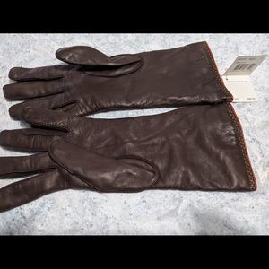 Coach leather gloves